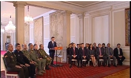 Alocución presidencial El presidente Santos