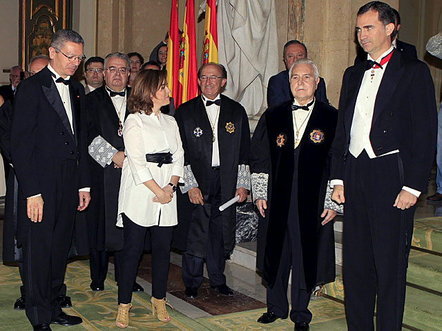 Celebración del bicentenario del Tribunal Supremo Ministro de Justicia, vicepresidenta, presidente del CGPJ y Príncipe de Asturias