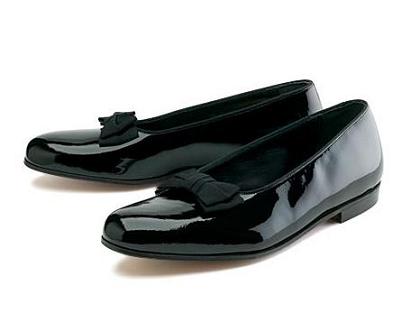 Mocasines de charol con lazo