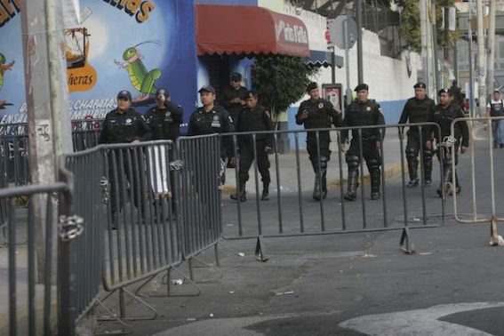 Seguridad en los aledaños del Palacio