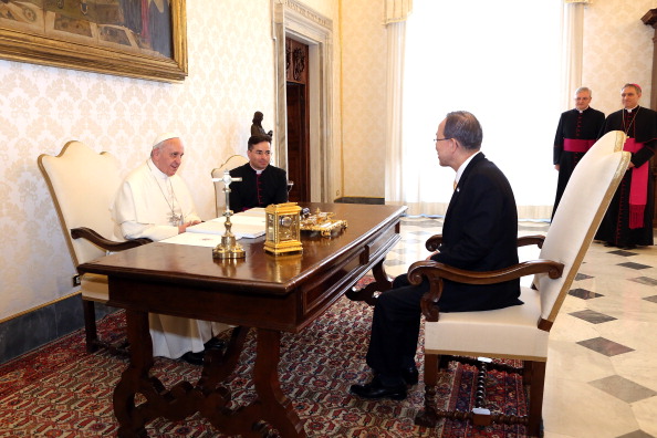Pope Francis Meets UN Secretary-General Ban Ki-moon