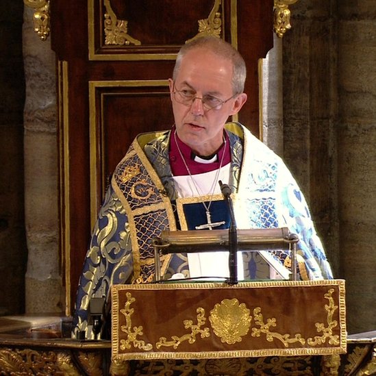 Justin Welby, arzobispo de Canterbury