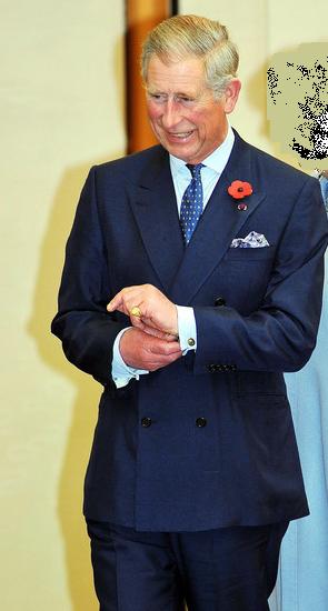 traje azul