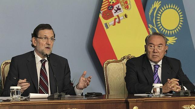 Rueda de prensa en Kazajastán