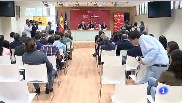Presentación de Moya como capitán de Copa Davis oct 13 2