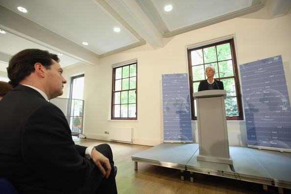tarima para Christine Lagarde 