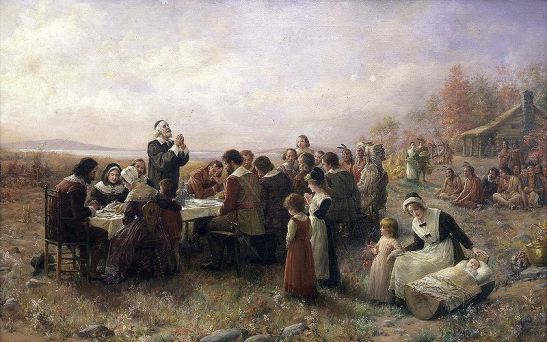 Primera celebración de Acción de Gracis