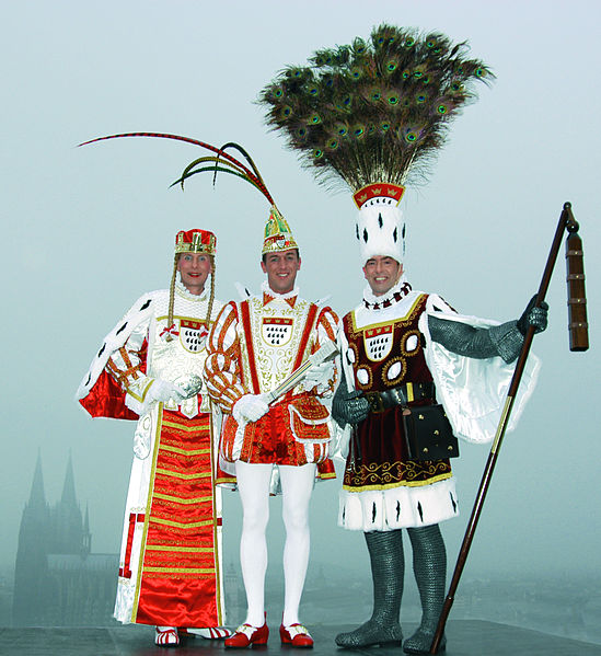 El trío del Carnaval de Colonia