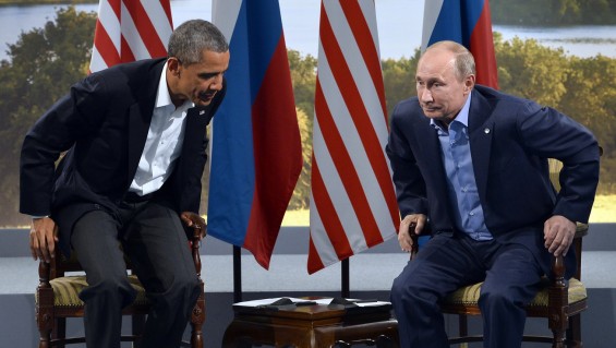 Obama y Putin en la reunión del G8 de Irlanda jun 13 3