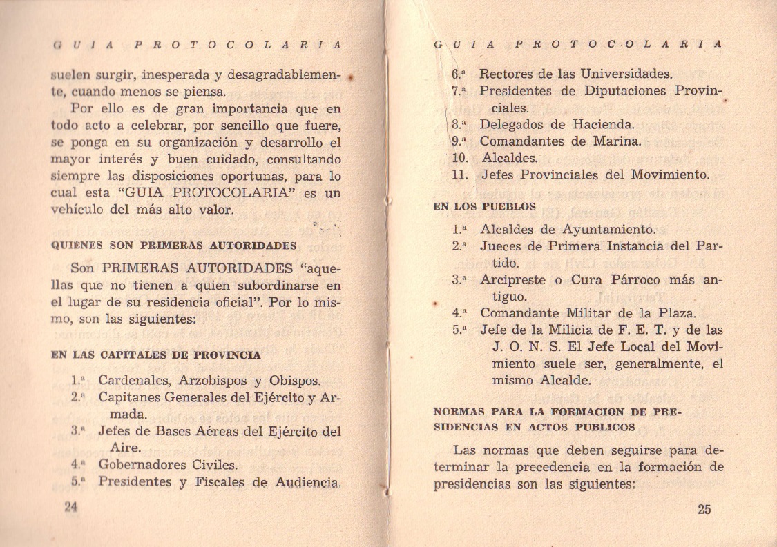 Guía precedencias