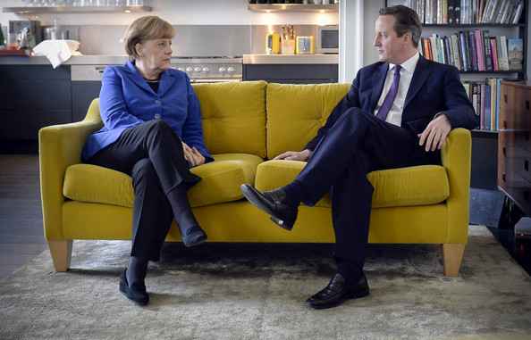 Merkel y Cameron