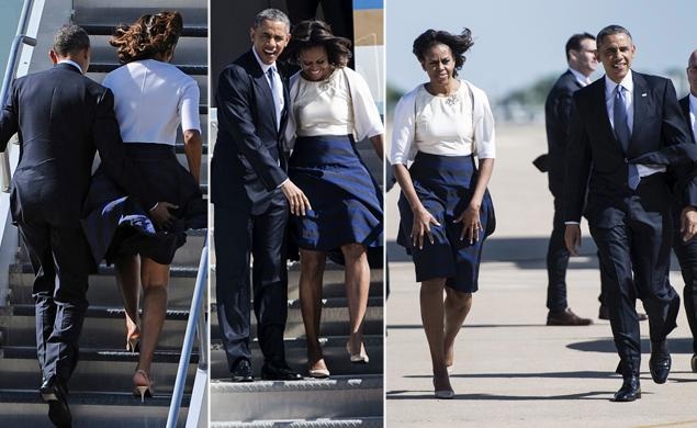 Subiendo al Air Force One