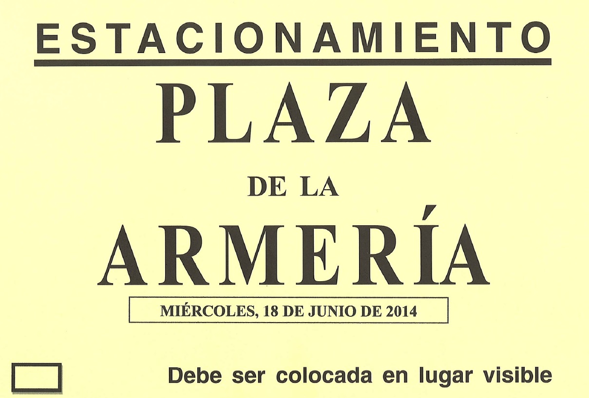 Aparcamiento amarilla