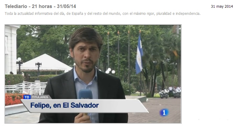 Felipe en El Salvador