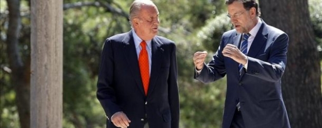 El rey con el presidente en Marivent