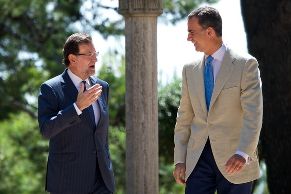 El rey con el presidente en Marivent