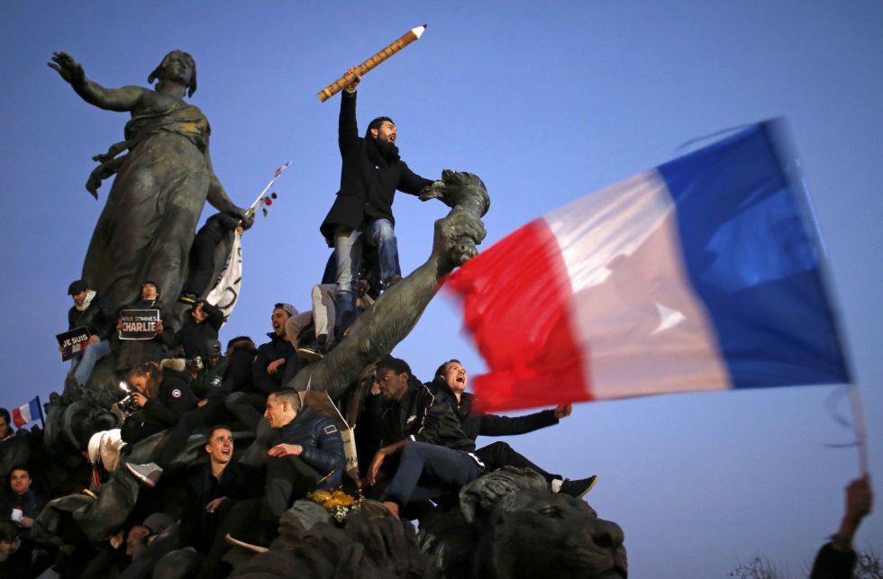Manifestación en Paris