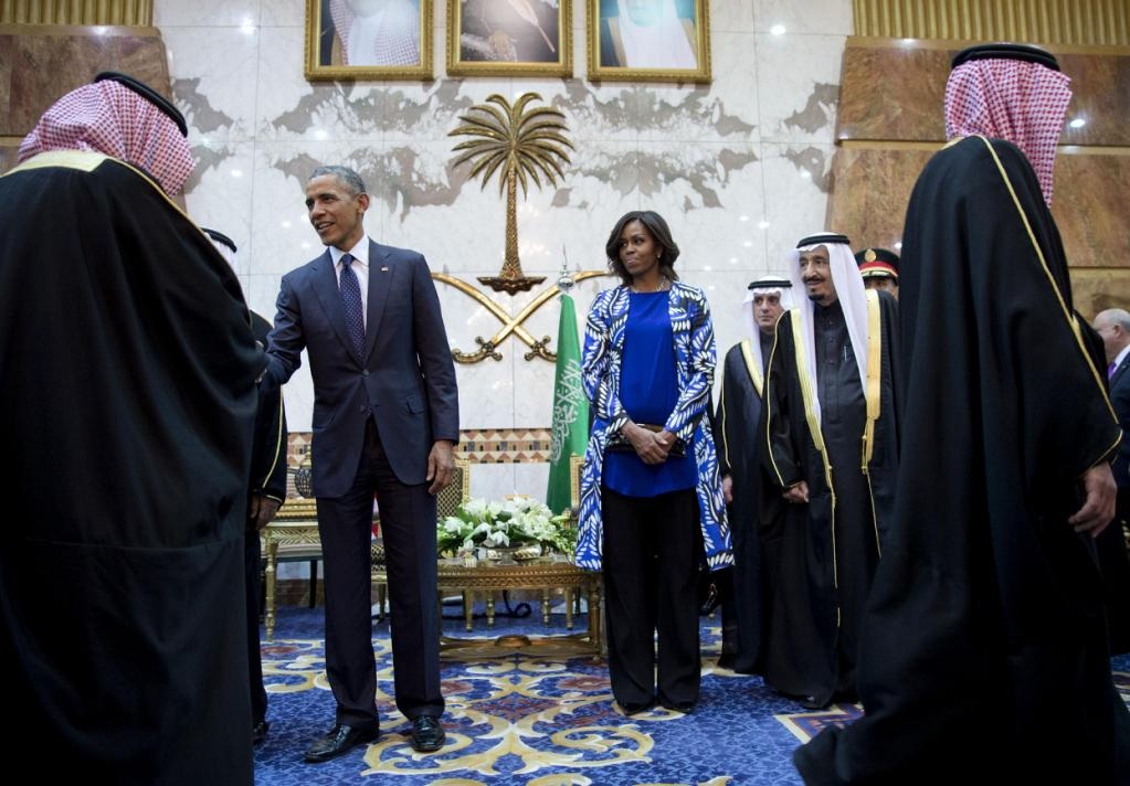 Los Obama en Riad