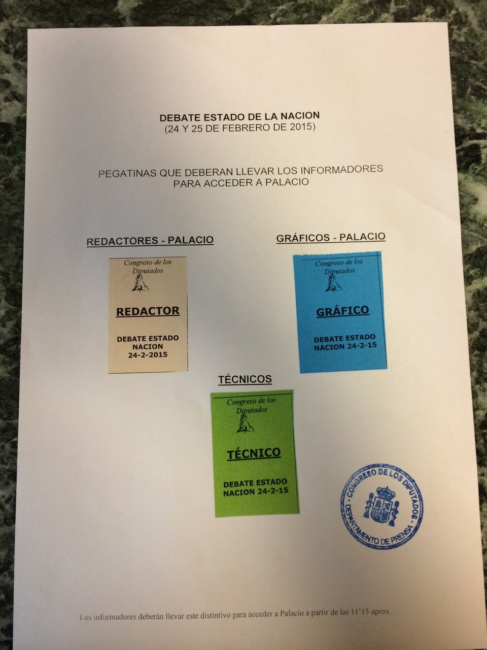 acreditaciones Congreso
