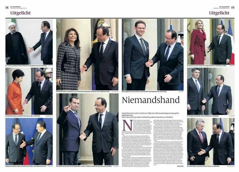 darse la mano