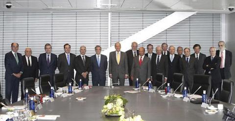 rey Juan Crlos con Ibex35