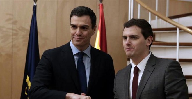 rivera y Sanchez reunión Congreso feb 16