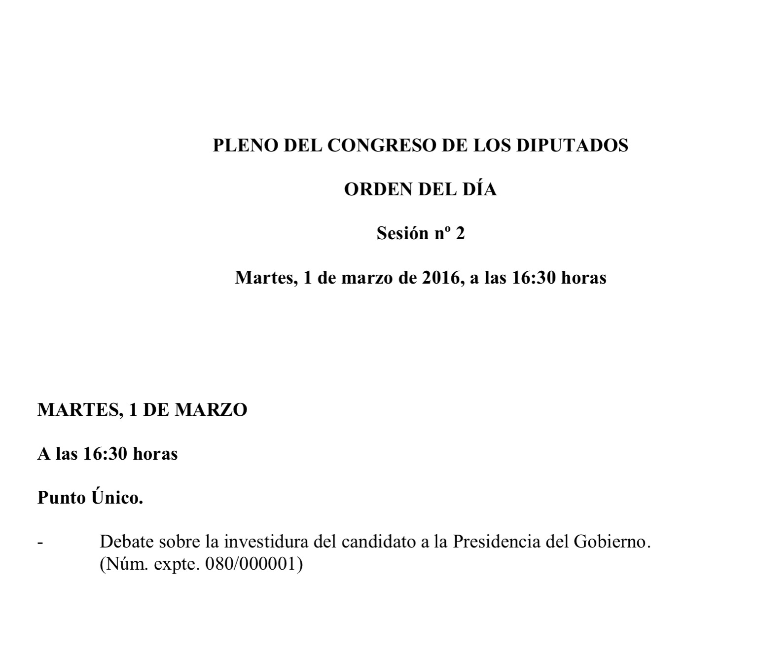 OD 1 marzo 16
