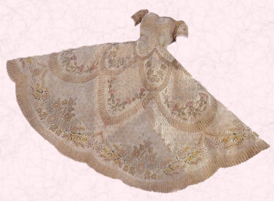 Vestido que lució Isabel II