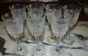 copas de cristal tallladas