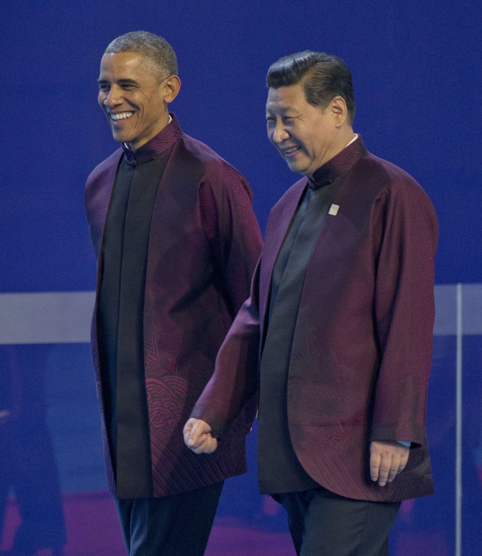 Barack Obama y Xi Jinping, el lunes en la cumbre de Asia-Pacífico PABLO MARTINEZ MONSIVAIS (AP)