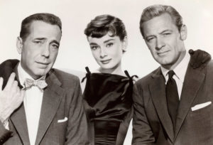 Audrey Hepburn, Humphrey Bogart and William Holden in "Sabrina"