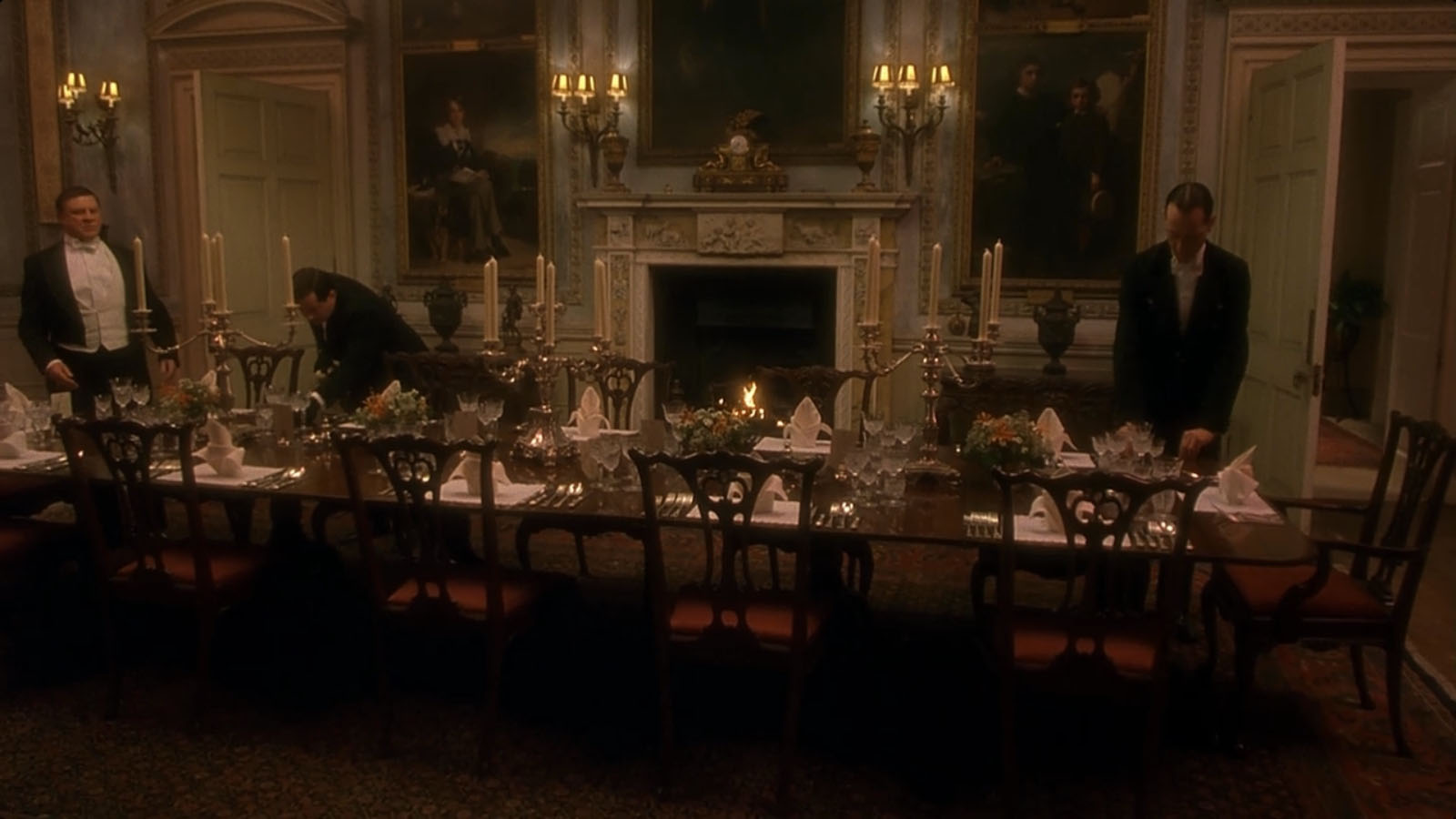 setting the table Gosford Park