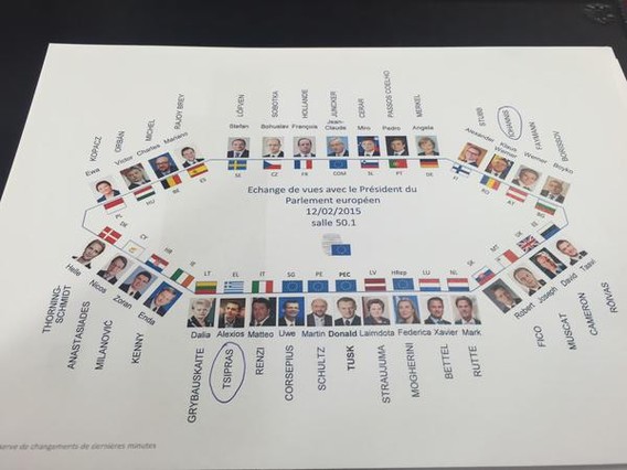 sitio reunión en el Parlamento Europeo