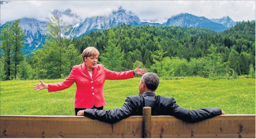 Obama y Merkel