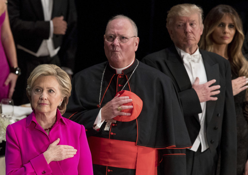 Hillary Clinton,Donald Trump,Melania Trump,Timonthy Dolan